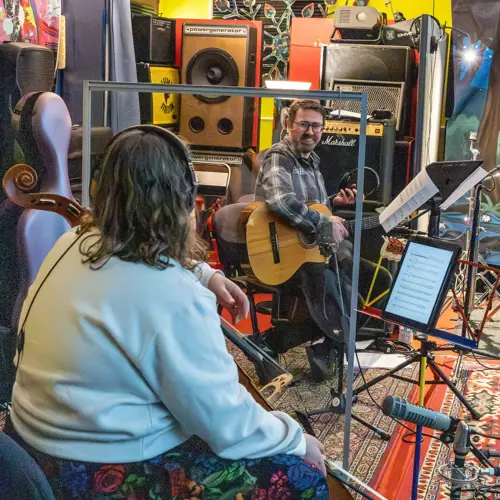 Recording session for Heartwood Vol 1 at Evolution Studios, Cardiff. Photo by Keith Bolton @old_aged_punk