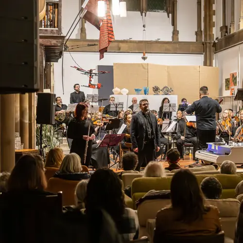 Richard F. Jackson performing with Roath Chamber Orchestra, 23rd March 2025 - Photo by Keith Bolton @old_aged_punk