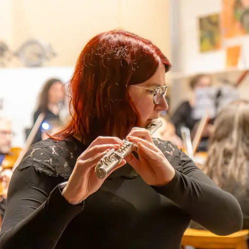 Richard F. Jackson performing with Roath Chamber Orchestra, 23rd March 2025 - Photo by Keith Bolton @old_aged_punk