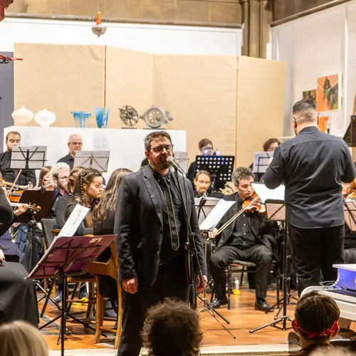 Richard F. Jackson performing with Roath Chamber Orchestra, 23rd March 2025 - Photo by Keith Bolton @old_aged_punk