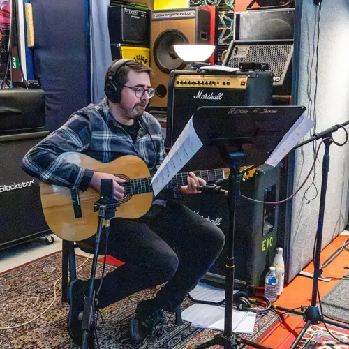 Recording session for Heartwood Vol 1 at Evolution Studios, Cardiff. Photo by Keith Bolton @old_aged_punk