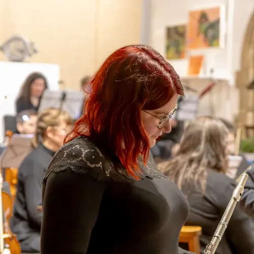 Richard F. Jackson performing with Roath Chamber Orchestra, 23rd March 2025 - Photo by Keith Bolton @old_aged_punk