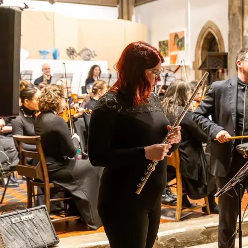 Richard F. Jackson performing with Roath Chamber Orchestra, 23rd March 2025 - Photo by Keith Bolton @old_aged_punk