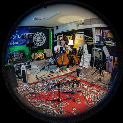 Recording session for Heartwood Vol 1 at Evolution Studios, Cardiff. Photo by Keith Bolton @old_aged_punk
